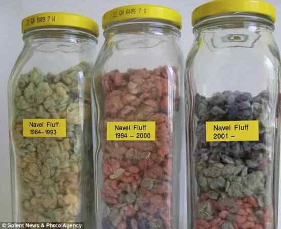 navel lint collection2 550x447 5 colecionadores estranhos