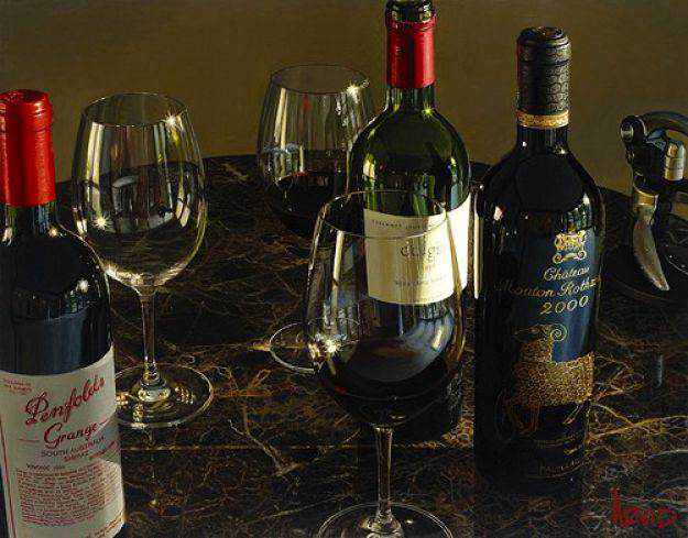 376843realistic wine paintings As incríveis pinturas de Thomas Arvid