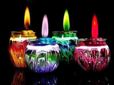Fogo colorido candle1 | Arte | chama, coloridas, colorido, efeitos especiais, fogo, velas