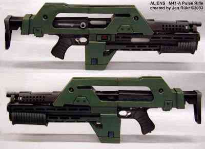 Pulse Rifle - Aprenda a fazer o seu m41model07 | Arte | armas, design, papercraft
