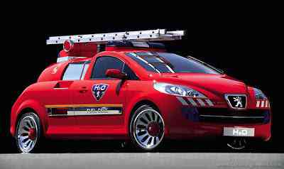 Incriveis veículos de emergência peugeot h2o | Arte | carro, carros, design, incrível, polícia