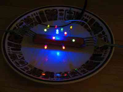 Eletrocute sua salsicha salsicha eletrica