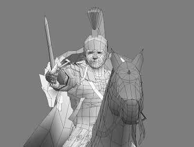 Gladiator - 3d para game glad1 | Arte | 3d, 3dsMax, Arte, arte digital, dicas, games
