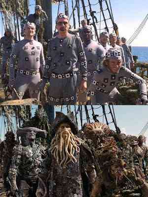 Luther Burguer e + umas fotos bizarras pirates before and after cgi | Arte | bizarrice, curioso, fotografia
