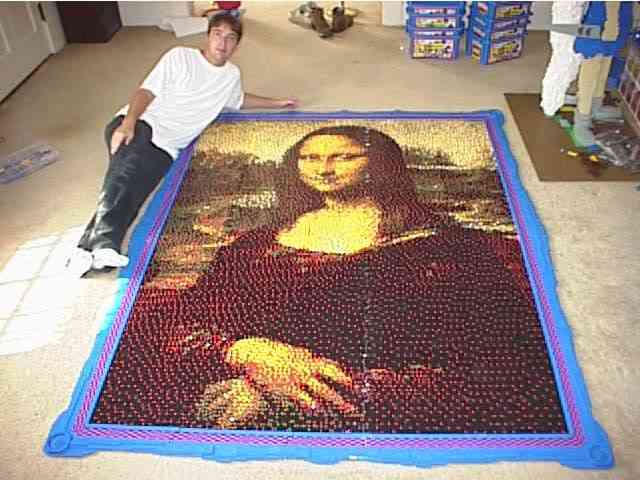 Mona Lisa remake LEGO Mona 1 | Arte | absurdo, Arte, arte digital, bizarrice, bizarro, curioso, incível, incrível, post em destaque