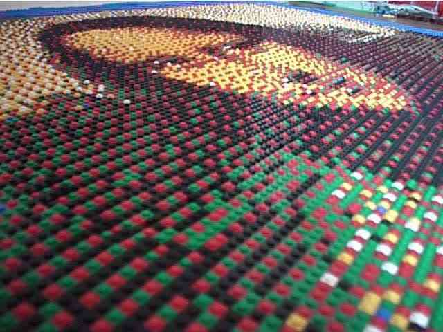 Mona Lisa remake LEGO MonaDetail | Arte | absurdo, Arte, arte digital, bizarrice, bizarro, curioso, incível, incrível, post em destaque