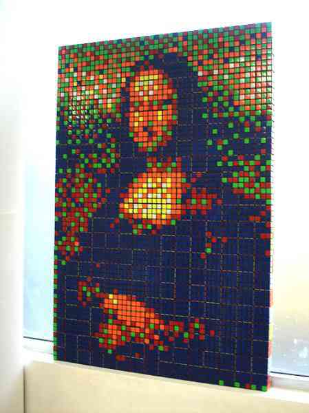 Mona Lisa remake rubik mona lisa | Arte | absurdo, Arte, arte digital, bizarrice, bizarro, curioso, incível, incrível, post em destaque