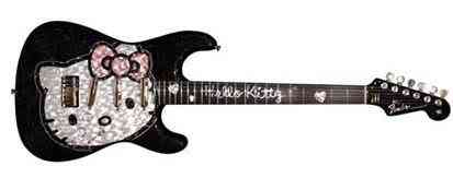Dez produtos bizarros da Hello Kitty hello kitty guitar fender limited e | Curiosidades | boneca, curioso, estranho