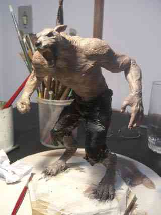 Boneco -Lobisomem Sinistro Parte III lobpin6 | Arte | Arte, boneco, bonecos, curioso, design, dicas, escultura, lobisomem, pintura