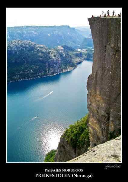 Conheça Pulpit rock Vista aérea espetacular do Pulpit Rock e do fiorde Lysefjorden na Noruega