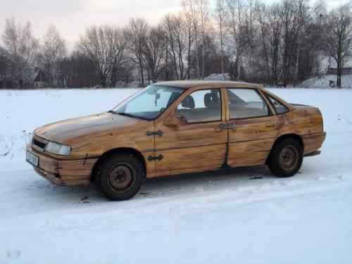 Coisas incríveis feitas de madeira Wooden Opel Vektra | Arte | Arte, curioso, incrível, madeira, marcenaria