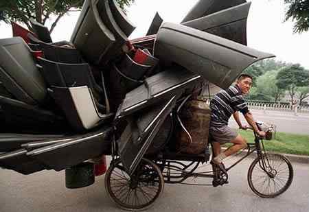 A arte de transportar a96702 load8 | Animais | bicicleta, bizarrice, bizarro, carga, china, curioso, índia, maluco, moto, pesado
