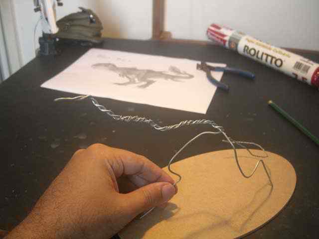 Aqua Rex - Parte 1 - Esqueleto CIMG0470 | Arte | Arte, bizarro, curioso, design conceitual, dinossauro, esculpindo, escultura, monstro, polyclay