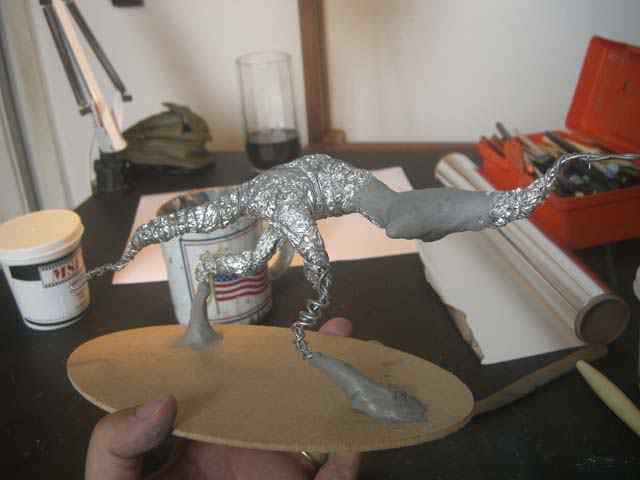 Aqua Rex - Parte 1 - Esqueleto CIMG0482 | Arte | Arte, bizarro, curioso, design conceitual, dinossauro, esculpindo, escultura, monstro, polyclay
