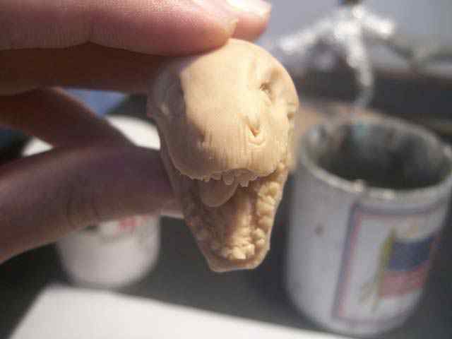 Aqua Rex parte 2 - Cobrindo com massa CIMG0496 | Arte | Arte, boneco, dicas, dinossauro, escultura, monstro