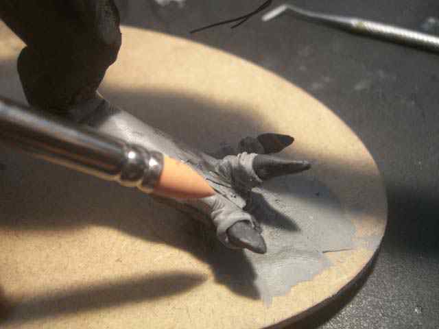 Aqua Rex parte 2 - Cobrindo com massa CIMG0508 | Arte | Arte, boneco, dicas, dinossauro, escultura, monstro