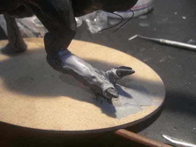 Aqua Rex parte 2 - Cobrindo com massa CIMG0510 | Arte | Arte, boneco, dicas, dinossauro, escultura, monstro