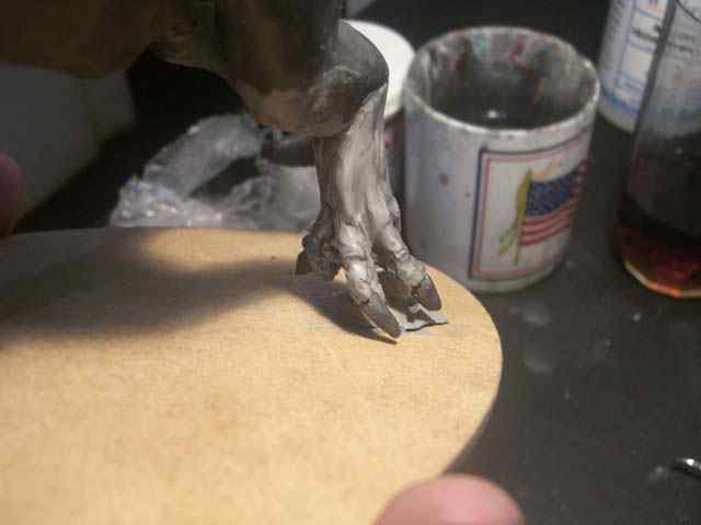 Aqua Rex parte 2 - Cobrindo com massa CIMG0512 | Arte | Arte, boneco, dicas, dinossauro, escultura, monstro
