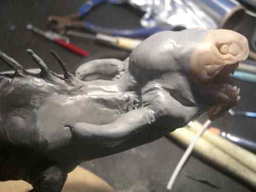 Aqua Rex parte 3 - O acabamento CIMG0580 | Arte | Arte, boneco, curioso, dinossauro, escultura