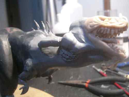 Aqua Rex parte 3 - O acabamento CIMG0581 | Arte | Arte, boneco, curioso, dinossauro, escultura