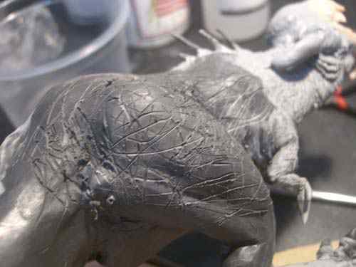 Aqua Rex parte 3 - O acabamento CIMG0584 | Arte | Arte, boneco, curioso, dinossauro, escultura