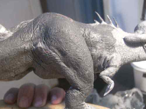 Aqua Rex parte 3 - O acabamento CIMG0593 | Arte | Arte, boneco, curioso, dinossauro, escultura