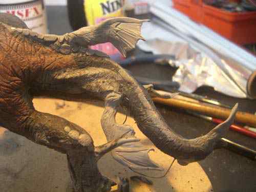 Aqua Rex parte 3 - O acabamento CIMG0600 | Arte | Arte, boneco, curioso, dinossauro, escultura