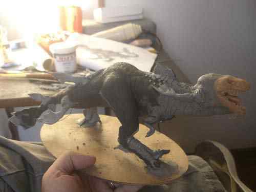 Aqua Rex parte 3 - O acabamento CIMG0606 | Arte | Arte, boneco, curioso, dinossauro, escultura