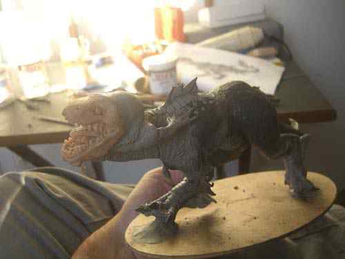 Aqua Rex parte 3 - O acabamento CIMG0608 | Arte | Arte, boneco, curioso, dinossauro, escultura