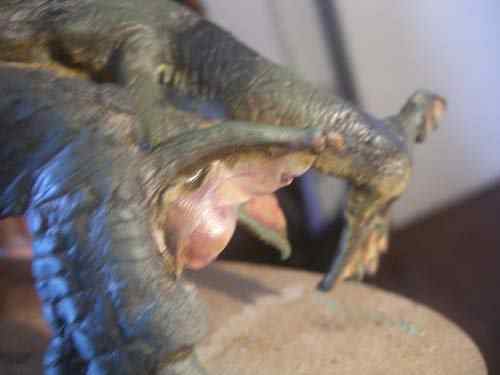 Aqua Rex 4 - Finalização e pintura CIMG0822 | Arte | dicas, dinossauro, escultura, massa, monstro