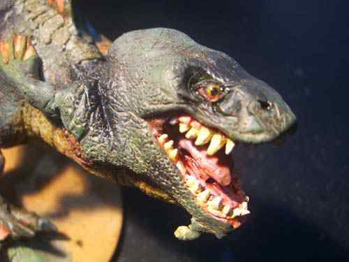 Aqua Rex 4 - Finalização e pintura CIMG0850 | Arte | dicas, dinossauro, escultura, massa, monstro