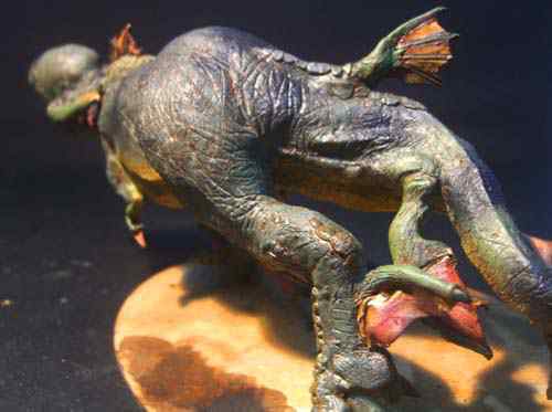 Aqua Rex 4 - Finalização e pintura CIMG0853 | Arte | dicas, dinossauro, escultura, massa, monstro