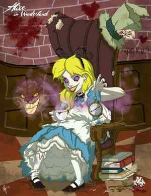 Princesas da Disney repaginadas Princesa da Disney Alice em versão dark fantasy e sombria