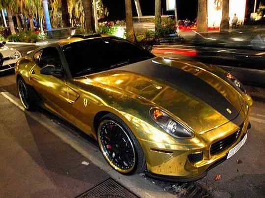 Ferrari de ouro! image014131314 | Bizarro | carro, curioso, ferrari, incrível, ouro