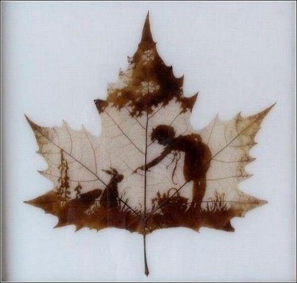 Leaf carving - a arte de esculpir em folhas leaves carving masterpieces 03 | Arte | Arte, bizarro, china, chinês, curioso, folhas, incrível, maluco