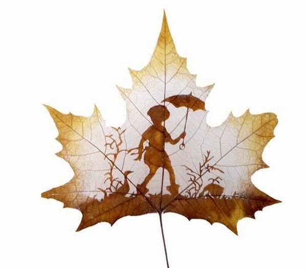 Leaf carving - a arte de esculpir em folhas leaves carving masterpieces 04 | Arte | Arte, bizarro, china, chinês, curioso, folhas, incrível, maluco
