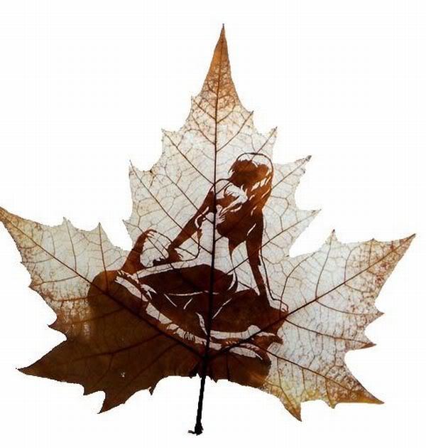 Leaf carving - a arte de esculpir em folhas leaves carving masterpieces 07 | Arte | Arte, bizarro, china, chinês, curioso, folhas, incrível, maluco