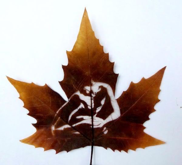Leaf carving - a arte de esculpir em folhas leaves carving masterpieces 08 | Arte | Arte, bizarro, china, chinês, curioso, folhas, incrível, maluco