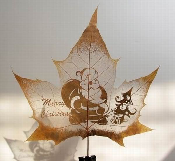 Leaf carving - a arte de esculpir em folhas leaves carving masterpieces 09 | Arte | Arte, bizarro, china, chinês, curioso, folhas, incrível, maluco