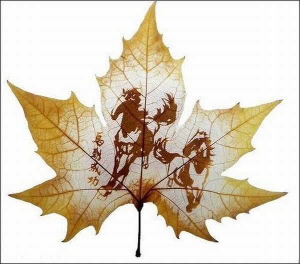 Leaf carving - a arte de esculpir em folhas leaves carving masterpieces 12 | Arte | Arte, bizarro, china, chinês, curioso, folhas, incrível, maluco