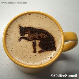 Baristas: Os mestres do café-arte coffeestencil1 | Arte | Arte, café, curioso, incrível