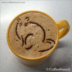 Baristas: Os mestres do café-arte coffeestencil2 | Arte | Arte, café, curioso, incrível