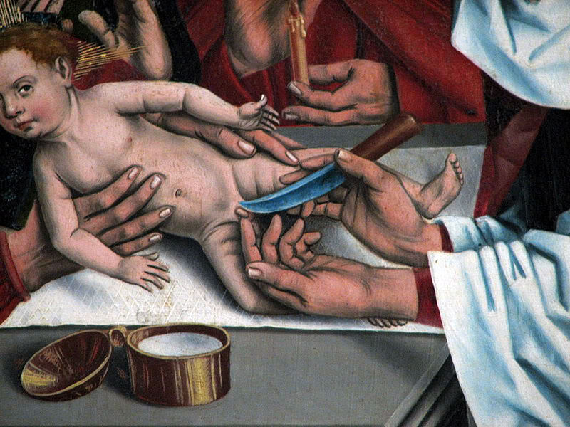 Encontrado o prego que prendeu Jesus Cristo na cruz? 800px CirconcisionRothenburg | Bizarro | bizarro, curioso, estranho, horrível, morte, religião, sinistro