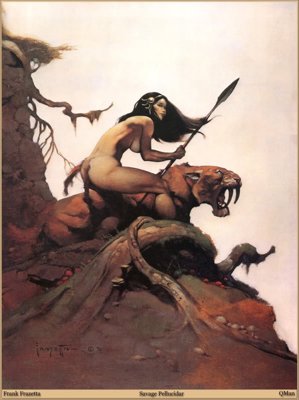 20 grandes ilustrações do Frank Frazetta QMan FF Legacy 587 Savage Pellucida | Arte | Arte, desenho, ilustração, pintura