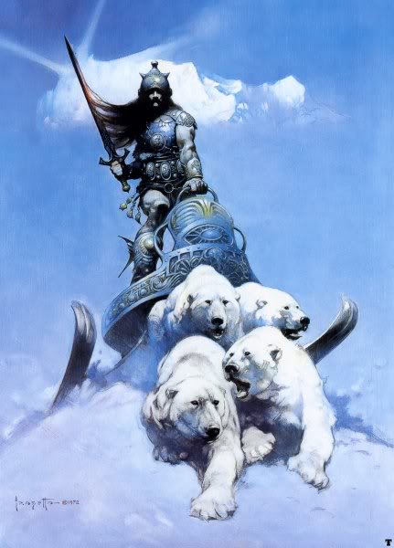 20 grandes ilustrações do Frank Frazetta ff silver warrior | Arte | Arte, desenho, ilustração, pintura