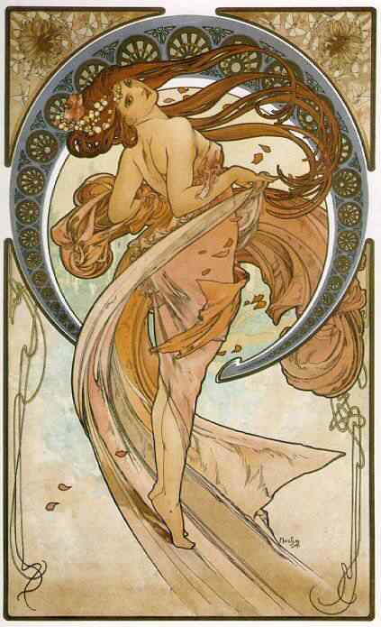 Alphonse Mucha Dance1 Alphonse Mucha Dance1 | Arte | Arte, digital, ilustração, photoshop, pintura