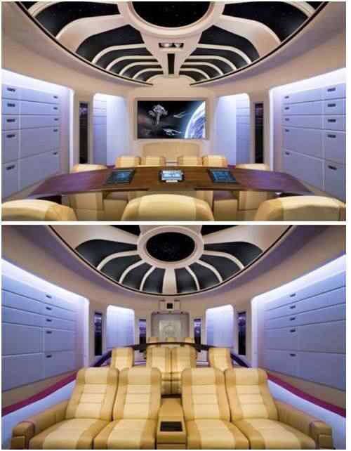 The_Enterprise_home_theatre The Enterprise home theatre | Incrível | bizarrice, bizarro, cinema, fã, filmes, maluco, replicas