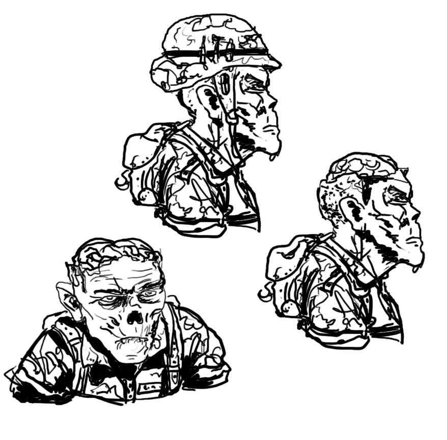 zumbi soldado zumbi soldado | Arte | mundo gump, zumbi