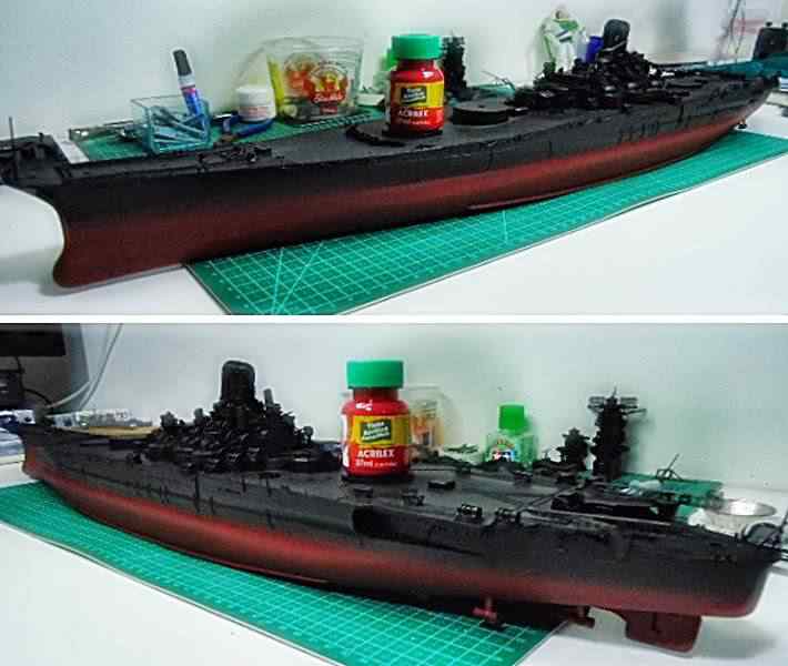 Plastimodelismo: Construindo o Yamato acrilex