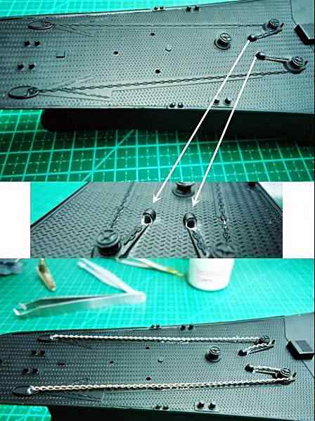 Plastimodelismo: Construindo o Yamato ancoras